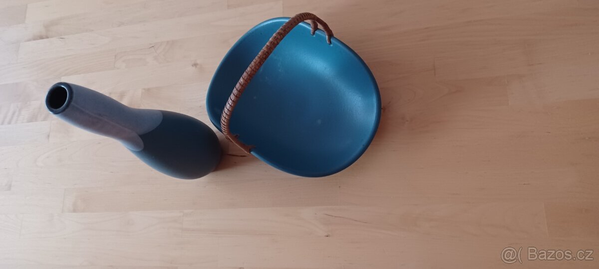 Stará váza + košík - 3