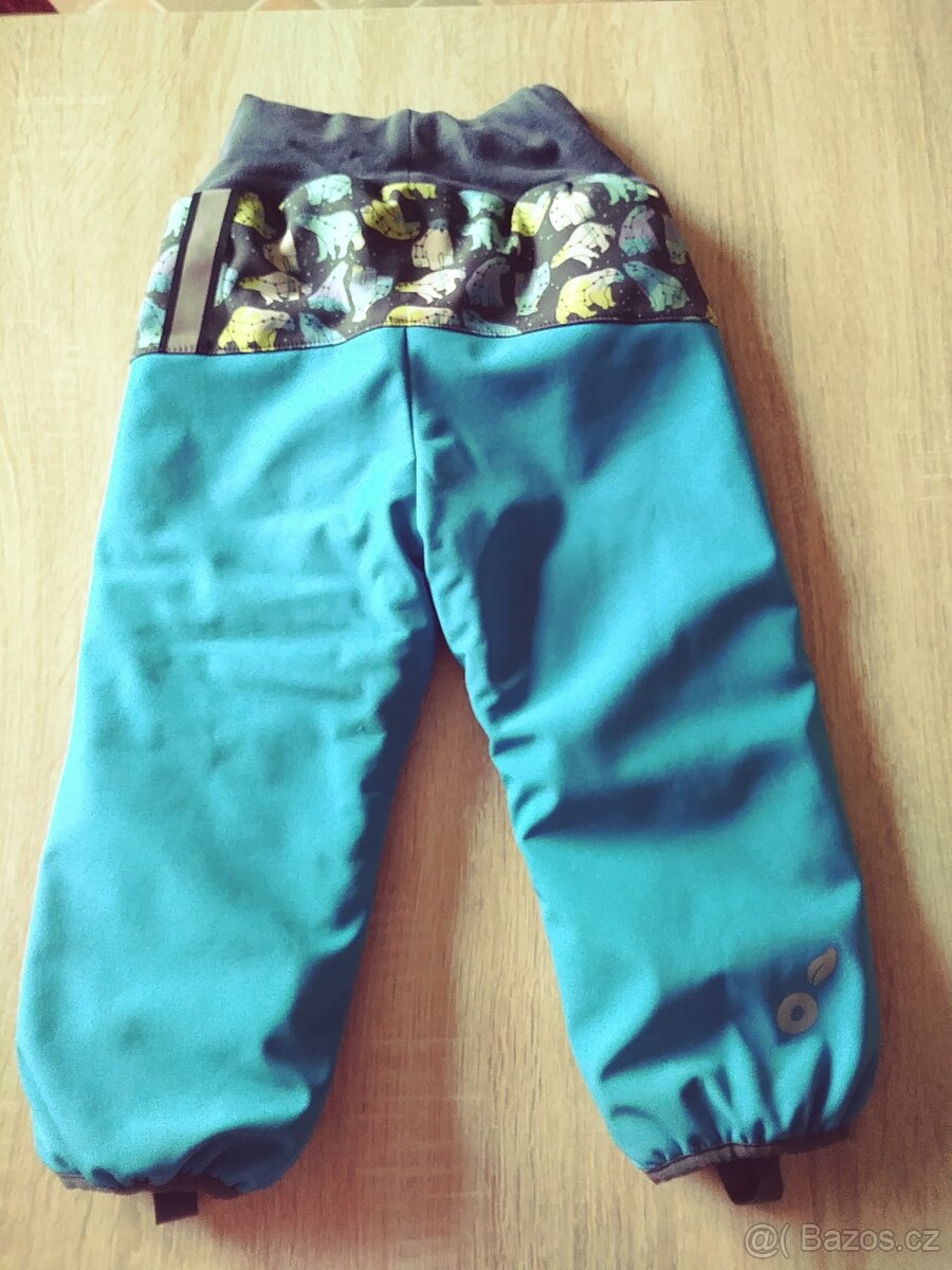 Zimní kalhoty UNUO s umělým kožíškem - vel. 92-98 - 3