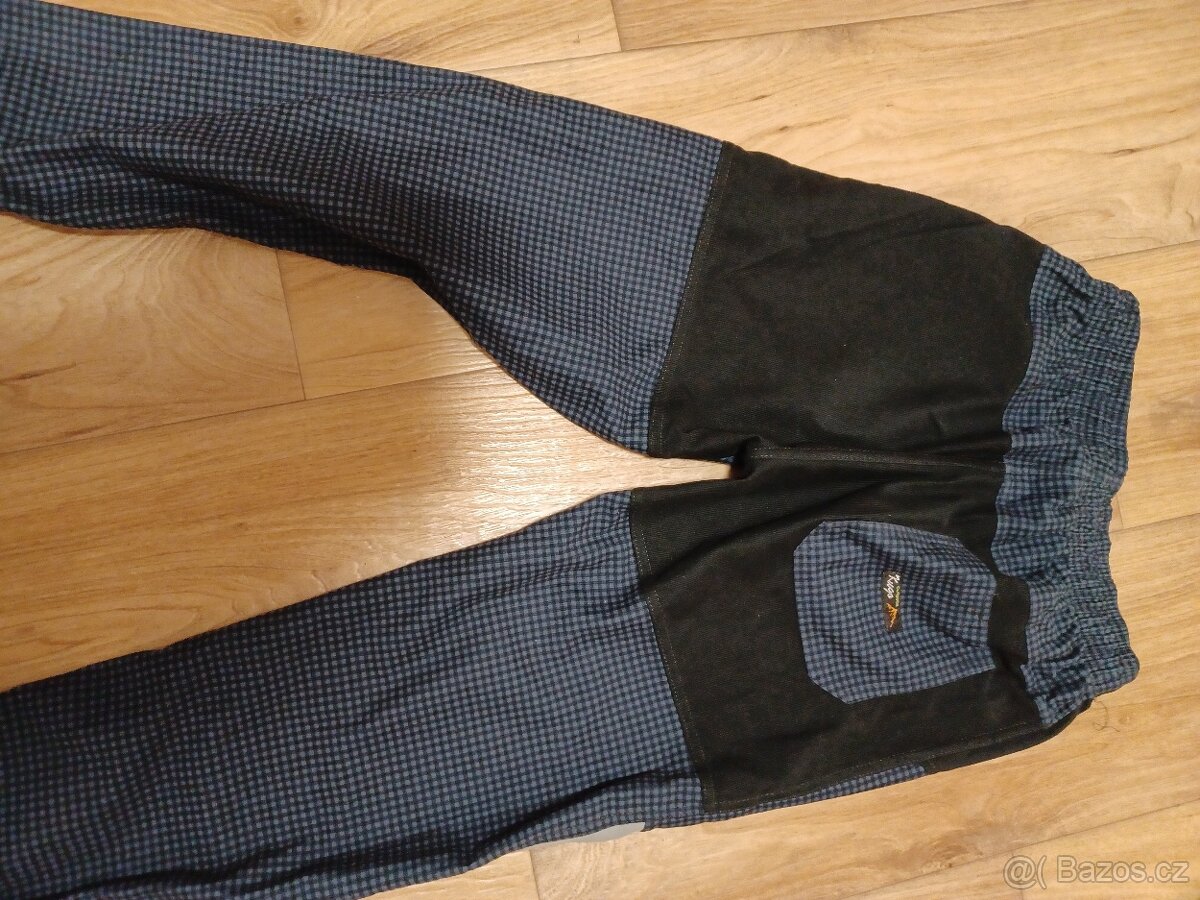 Kugo chlapecké kalhoty modré 146 reflexní kapsy - 3