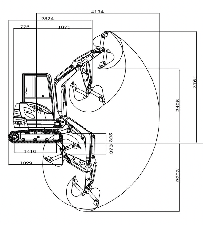 Minibagr RIPPA R22 motor Kubota - 3