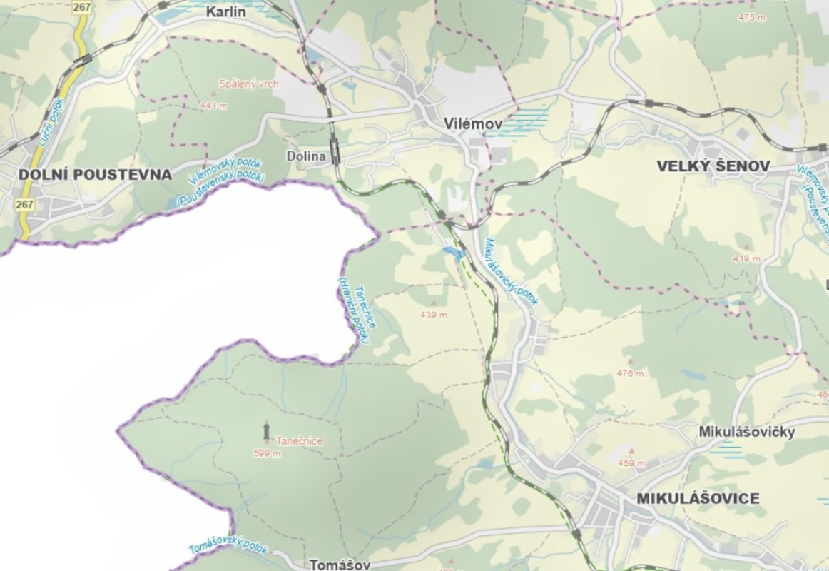 Prodej podílu 1/2 louky 5 265 m², Mikulášovice - 3