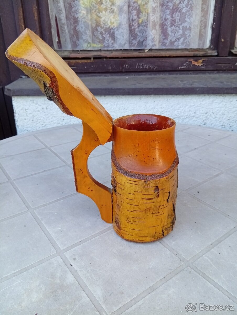 Prodám dřevěný korbel. - 3