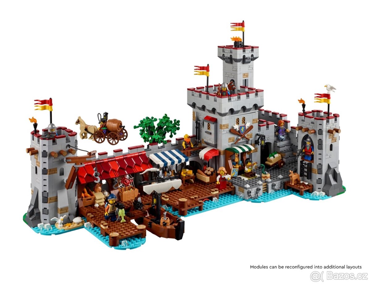 Lego Bricklink medieval seaside Market - 3