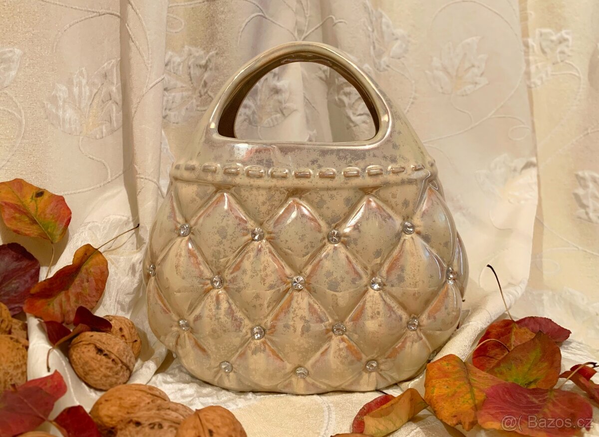 Vintage váza z kolekce Venezia, kabelka (taštička) - 3