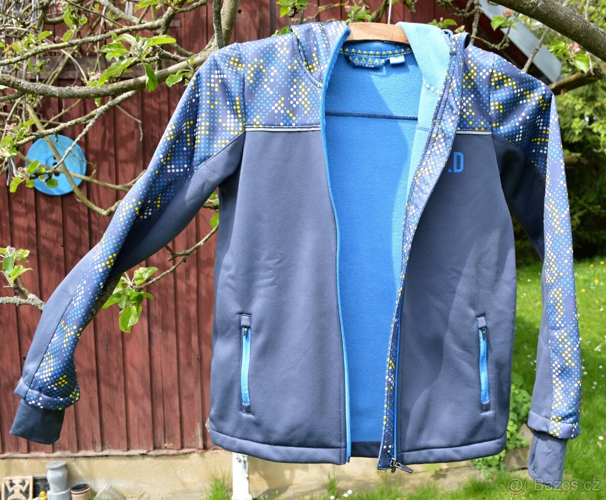 Chlapecká softshellová bunda vel. 146/152 - lehce zateplená - 3