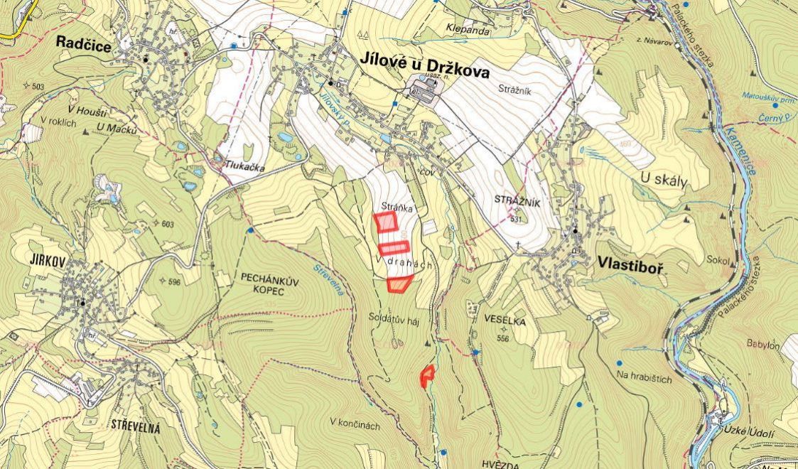 Zemědělská půda, prodej, Jílové u Držkova, Jablonec nad Niso - 3