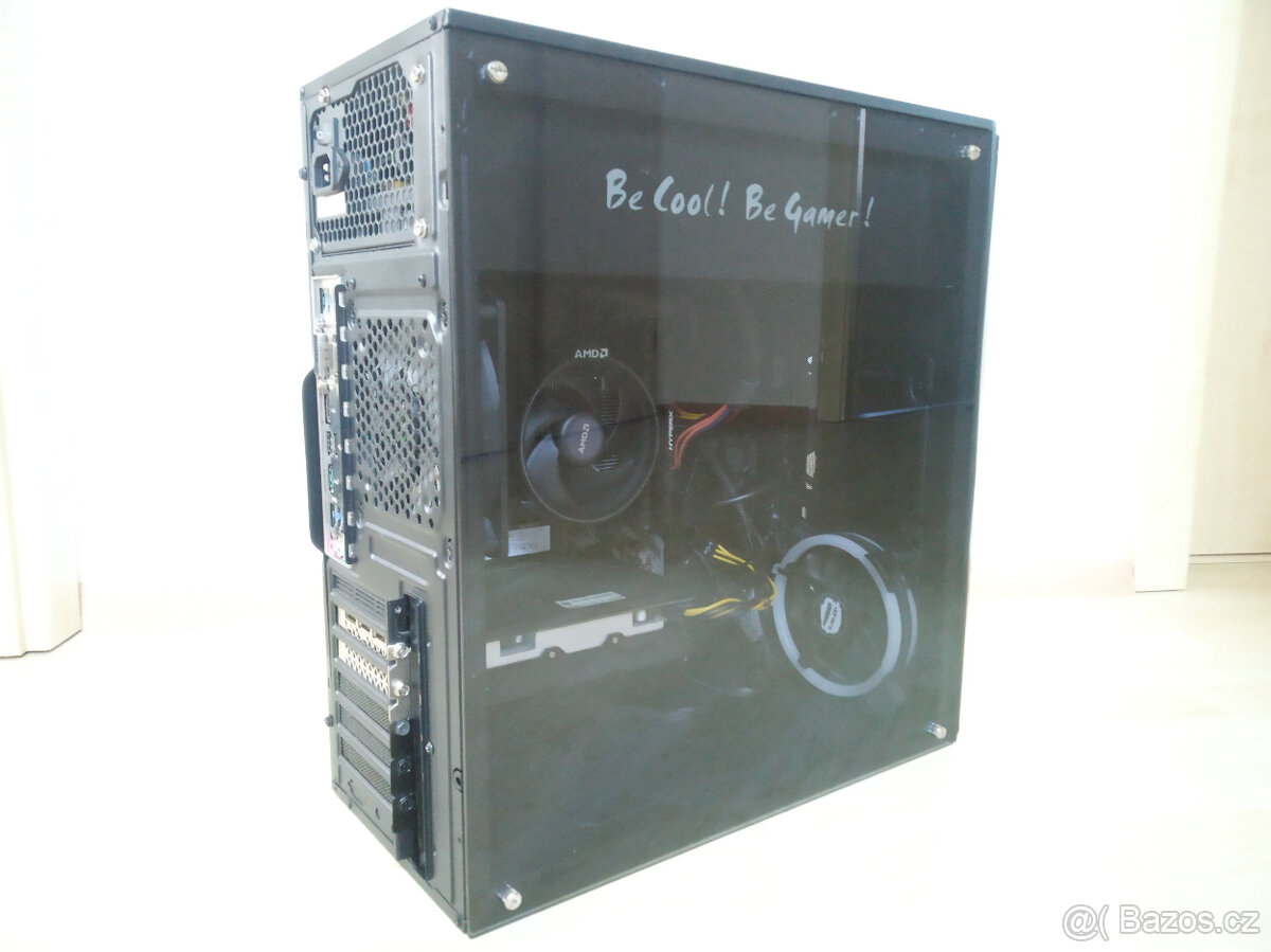 Herní počítač s RGB, Ryzen 5 1600, RX 580 8G, 256G SSD + HDD - 3