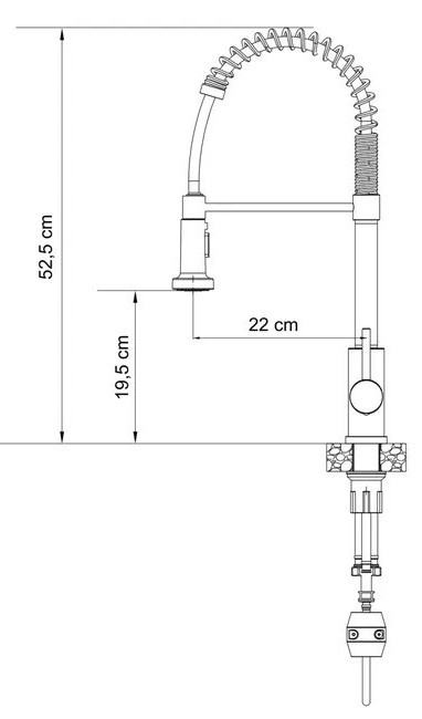 KUCHYŇSKÁ DŘEZOVÁ BATERIE SE SPRCHOU STEINER MARISSA - 3