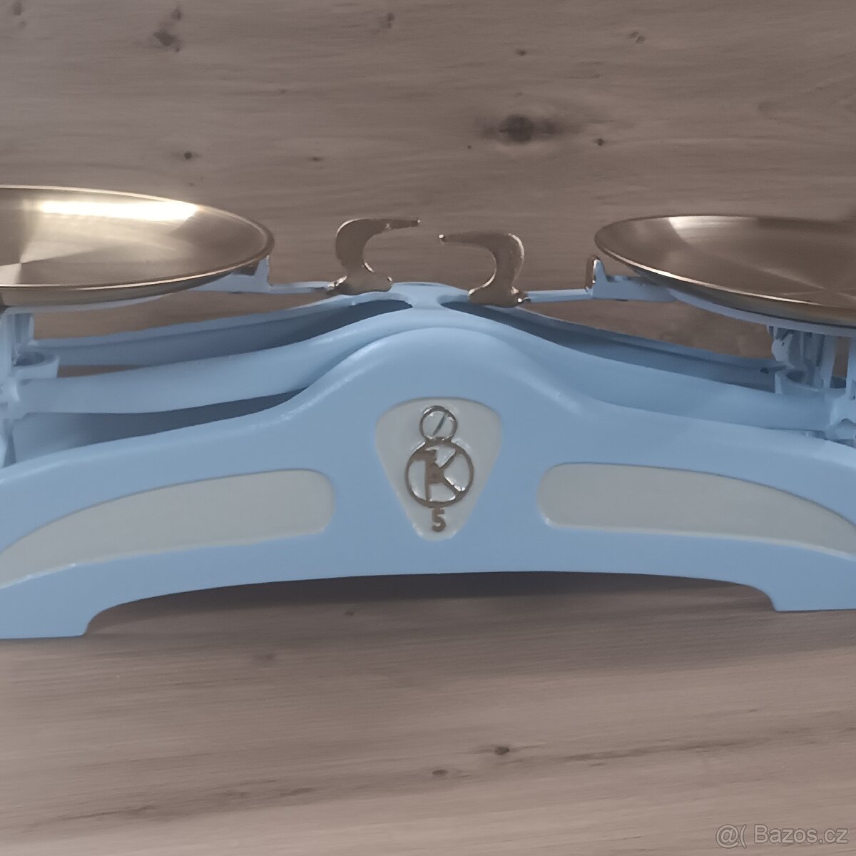 Staré kuchyňské váhy modré - 3