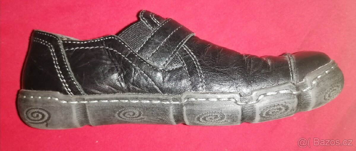 Černé kožené mokasíny - 3