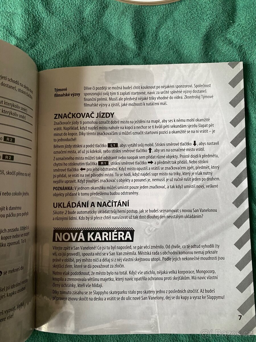 PS3 Skate 2 CZ obal a manuál - 3