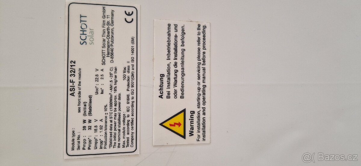 Solární panely Schott 4ks - 3