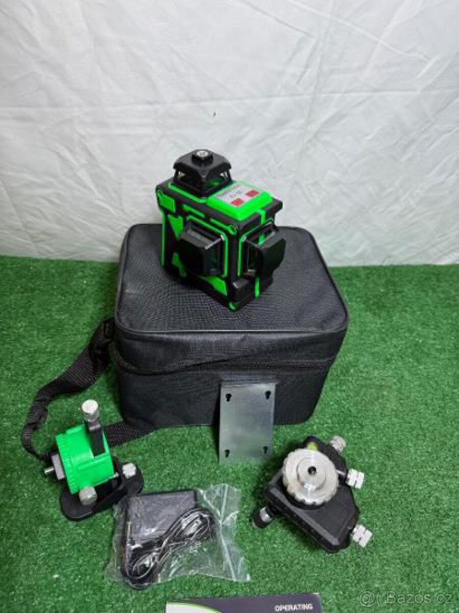 3D laser Zelený 360º rotační automatický křížový - 3