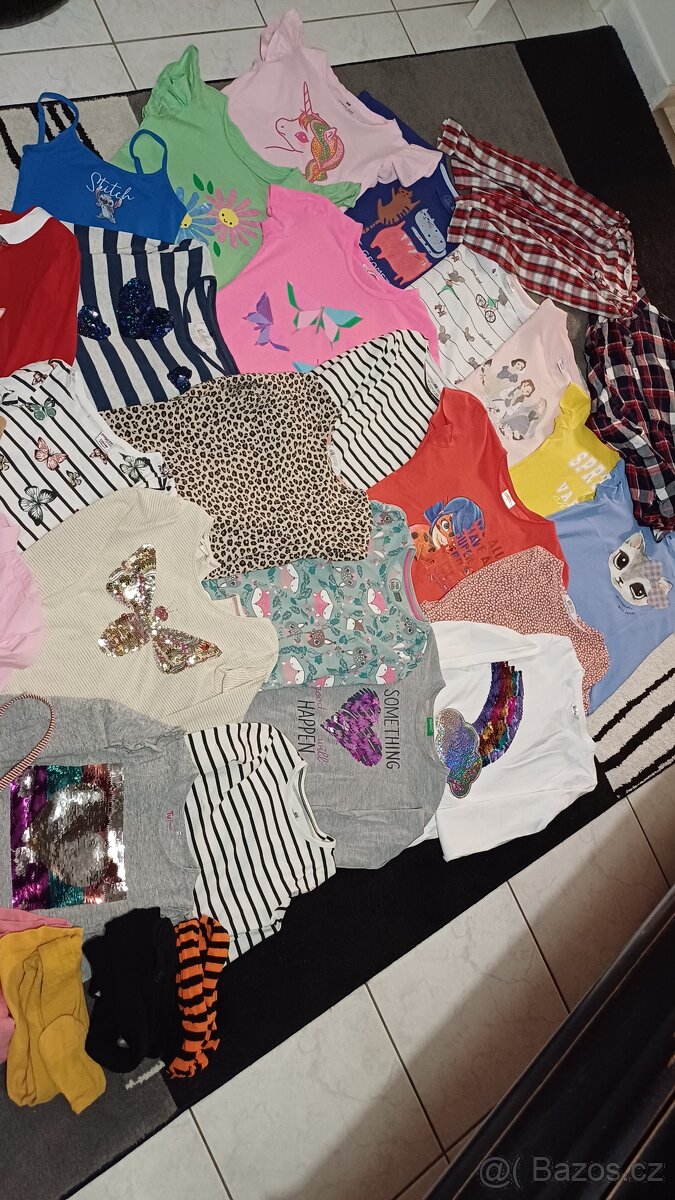Trička krátký, dlouhy rukáv, košile...vel 134 - 3