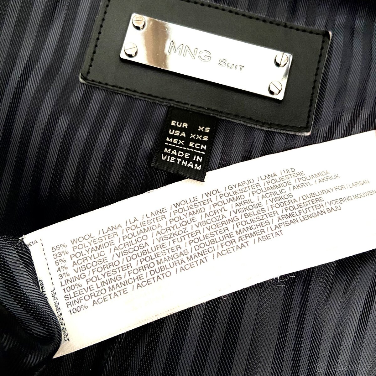 Dámský dlouhý vlněný kabát Mango vel. XS/36 - 3