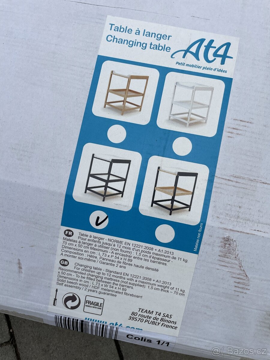 AT4 Přebalovací pult s policí - 3