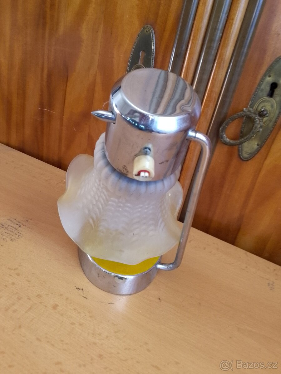 STARÁ STOLNÍ LAMPIČKA BEZ PŘÍVODNÍ ŠNŮRY - 3