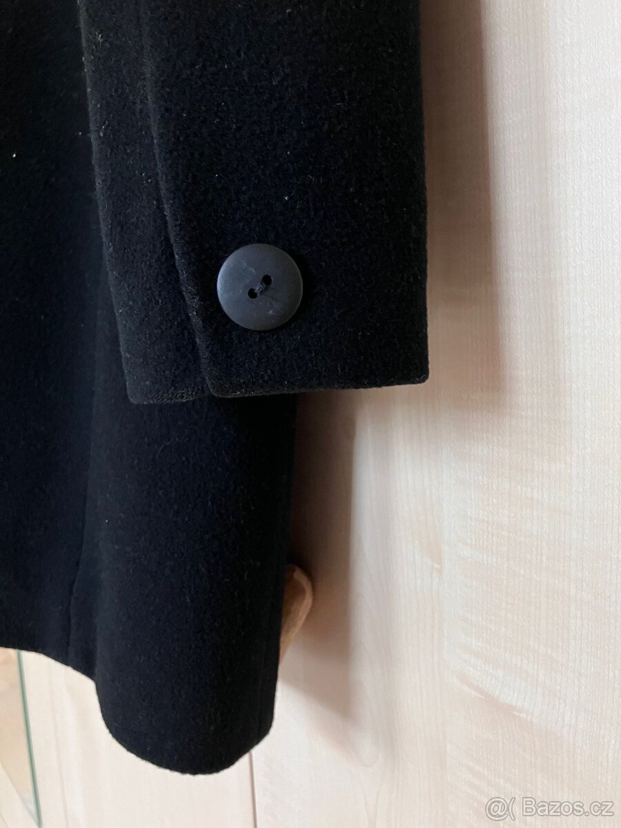 Dámský kabát černý, velikost 36 - 3