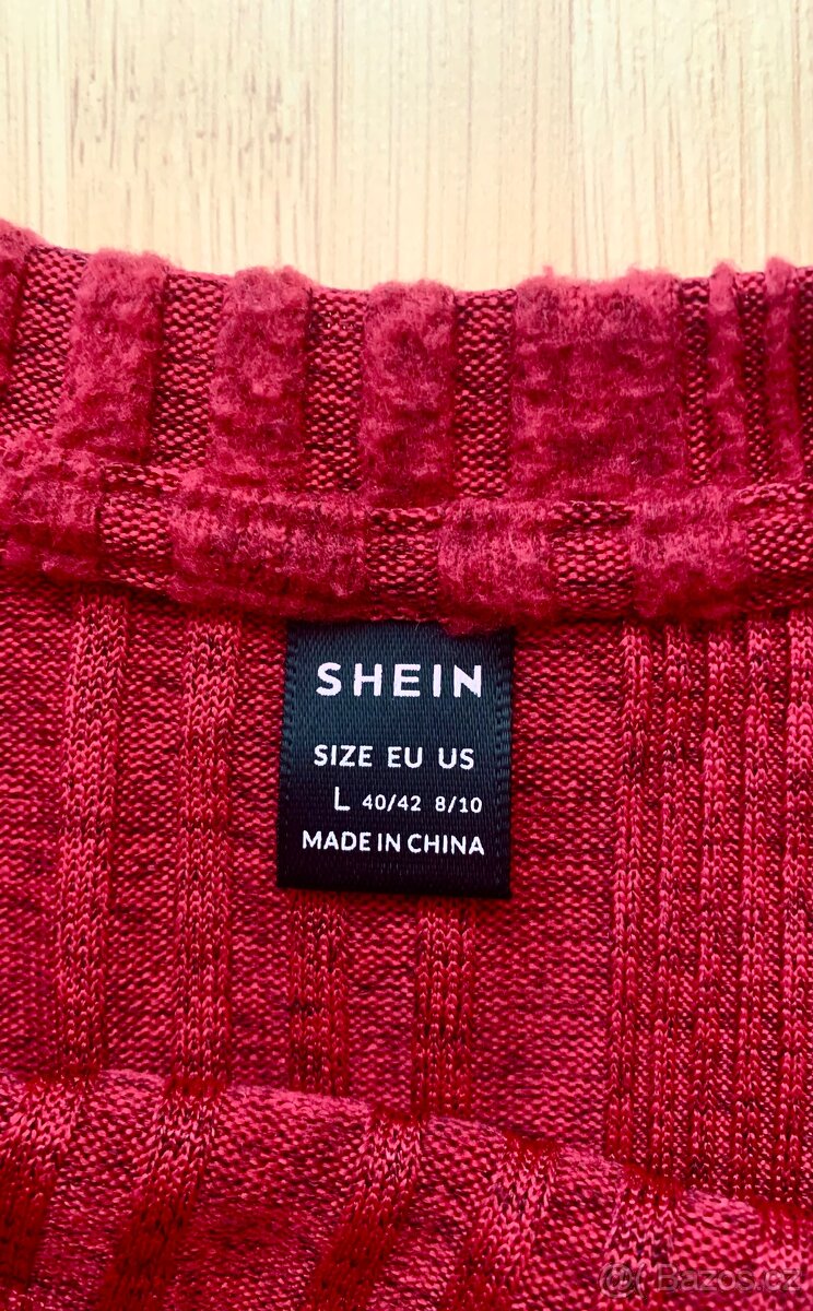 Kroplý svetr s perly zn.. Shein vel L - 3