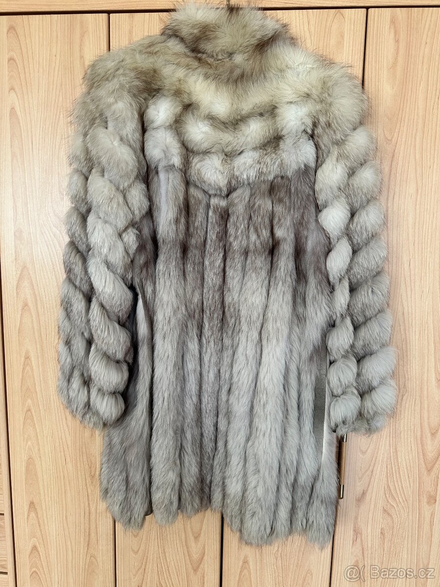 Paleto stříbrná liška vel. 38-40 - 3