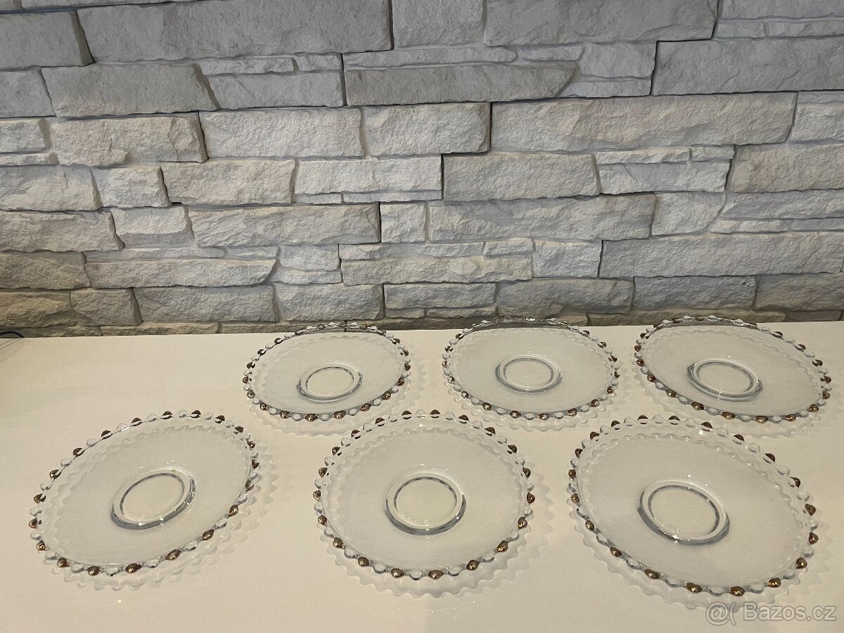 Skleněné talířky 6ks RUDOLF SCHROTTER - 3