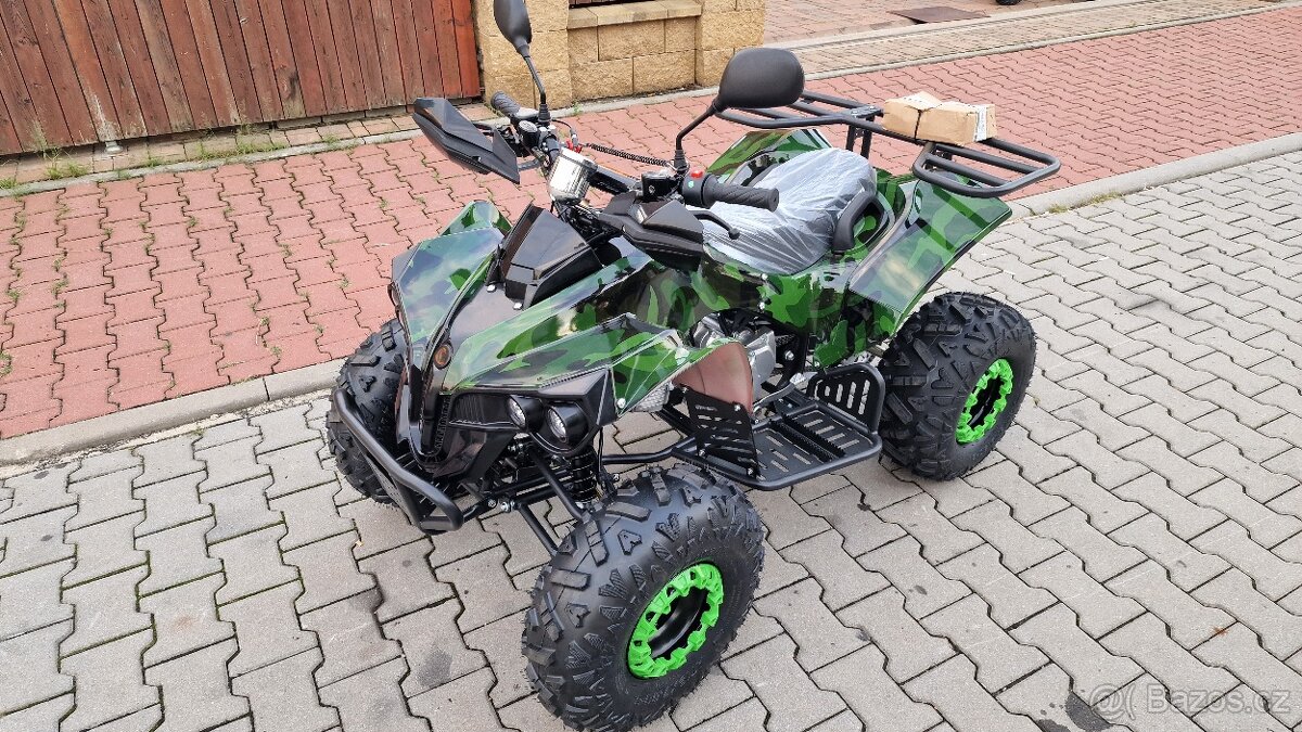 Dětská čtyřtaktní čtyřkolka ATV Warrior DELUX 125ccm, 3 rych - 3