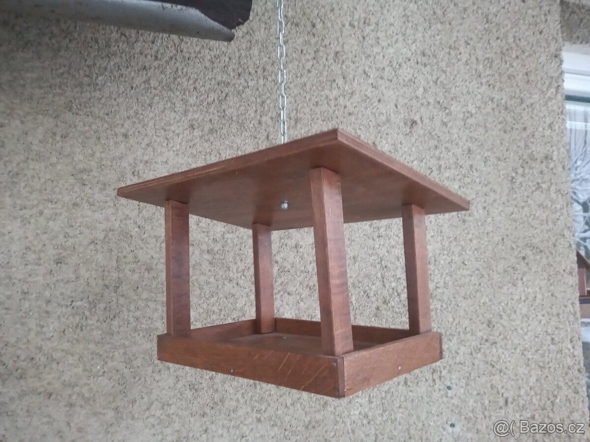 Krmítko, EKO nátěr, masivní dřevo, 100% ruční práce - 3