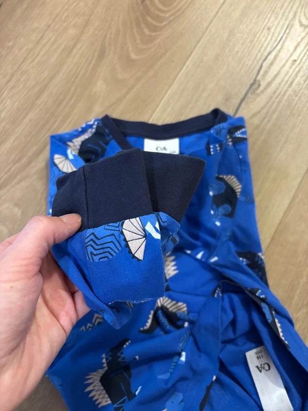 Chlapecké modré triko, s dinosaury, vel. 116, C&A - 3