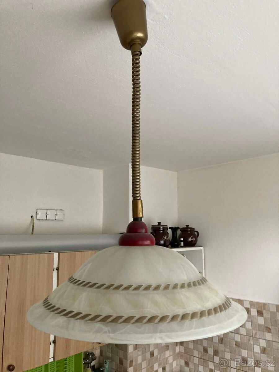 Skleněný lustr průměr 43 cm - 3