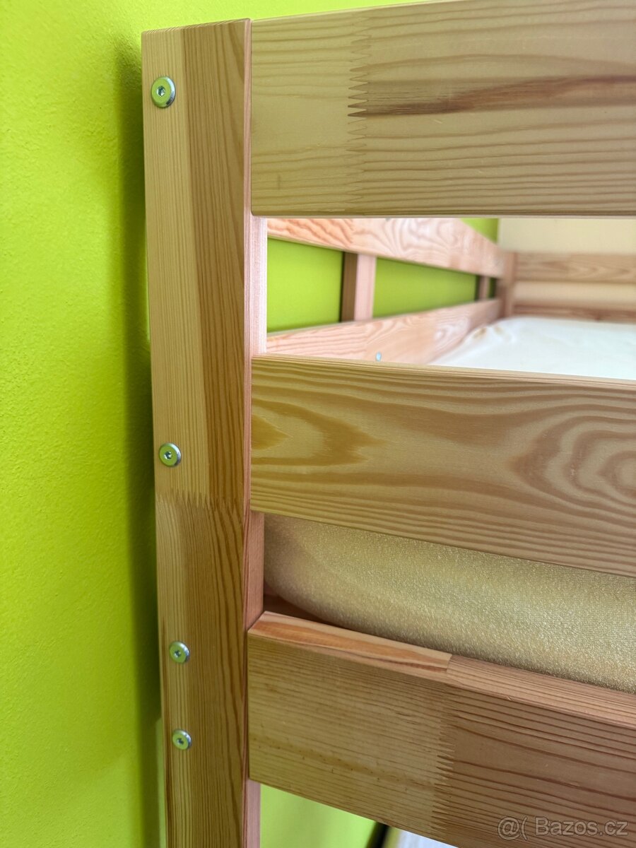 MYDAL Rám dětské palandy borovice + 2x matrace - jako nová - 3