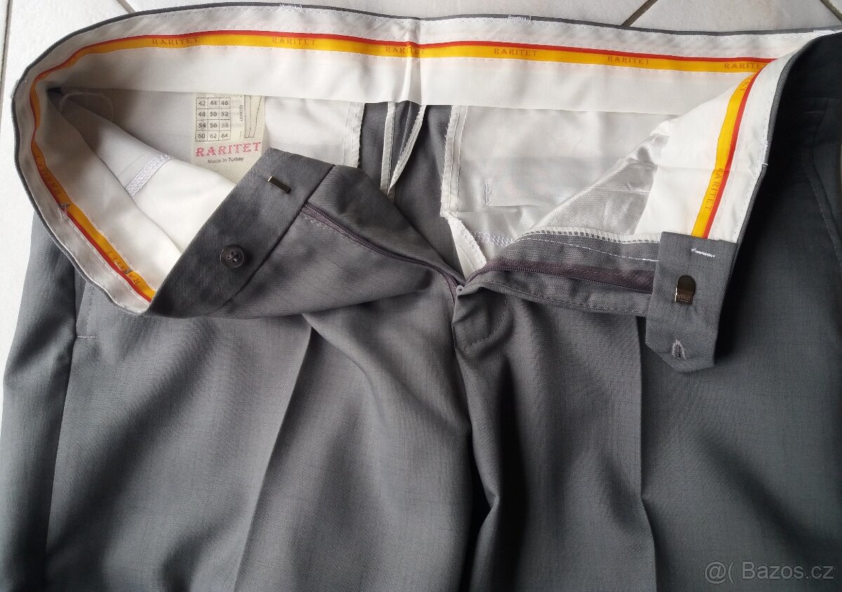 Nové pánské společenské kalhoty vel.XL - 3