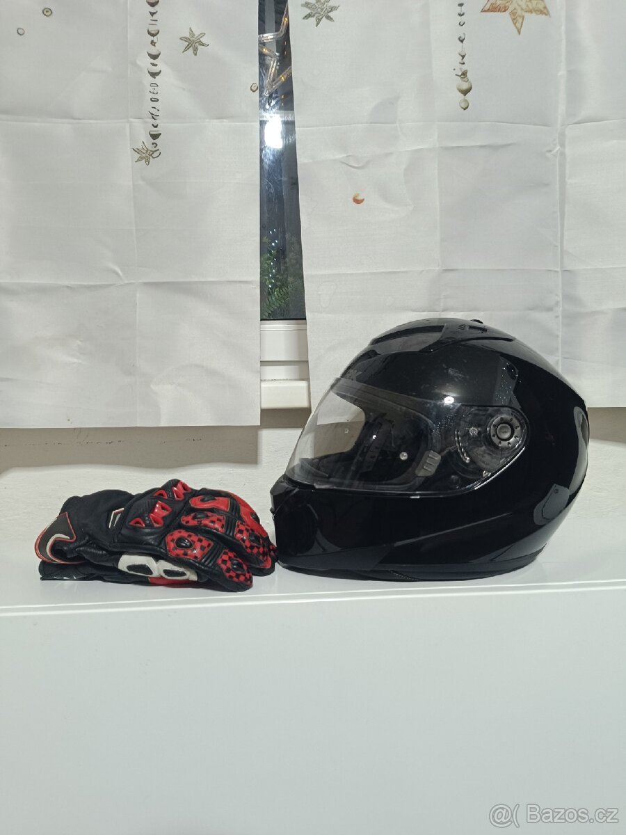 Helma Shark Ridill 2 Blank + Rukavice iRacing - 3