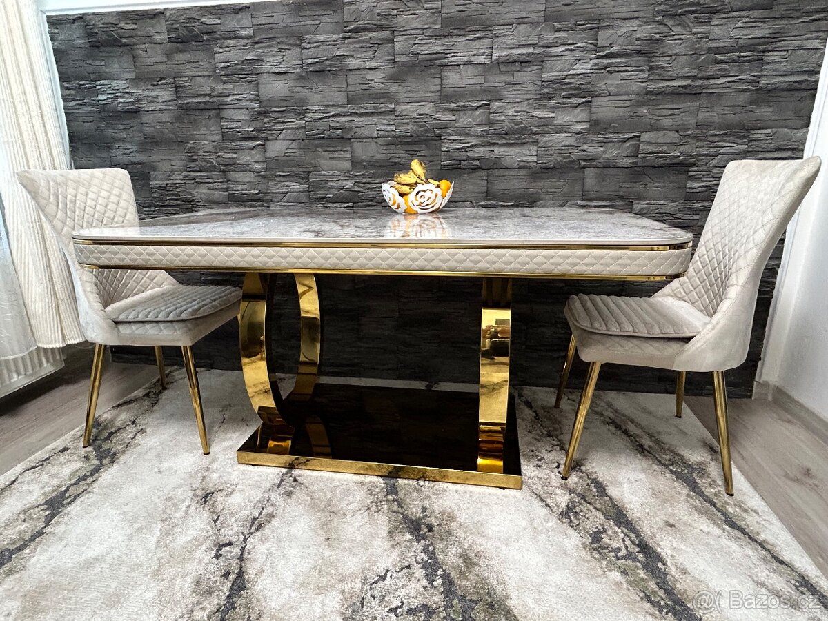 Prodám luxusní stůl a 6 žildlí - 3