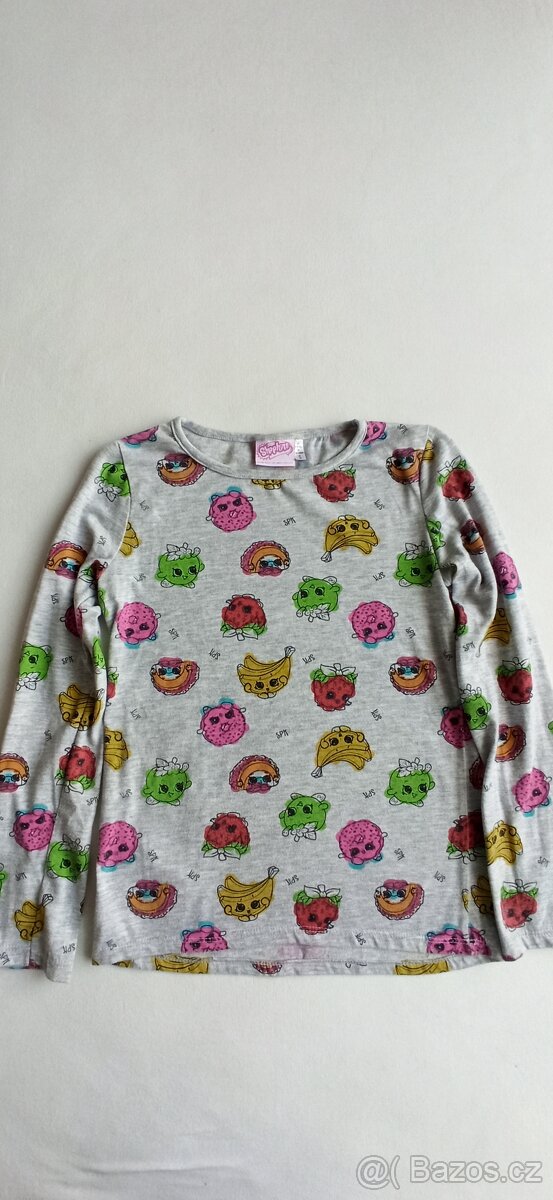 4 trička s dl. rukávem, vel. 134/140 - 3