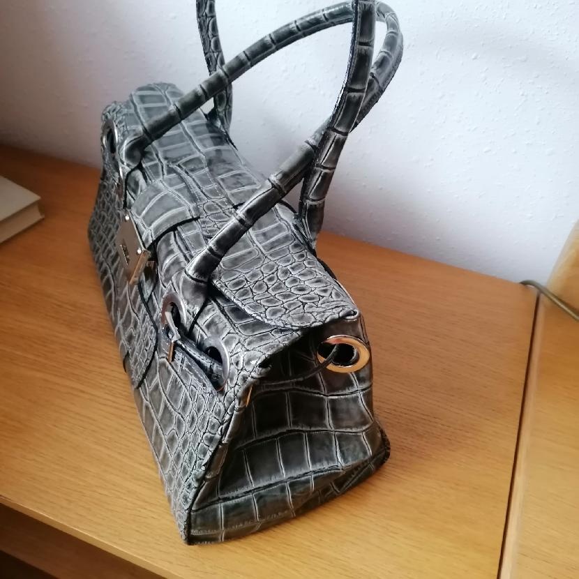 Italská kabelka šedá - 3