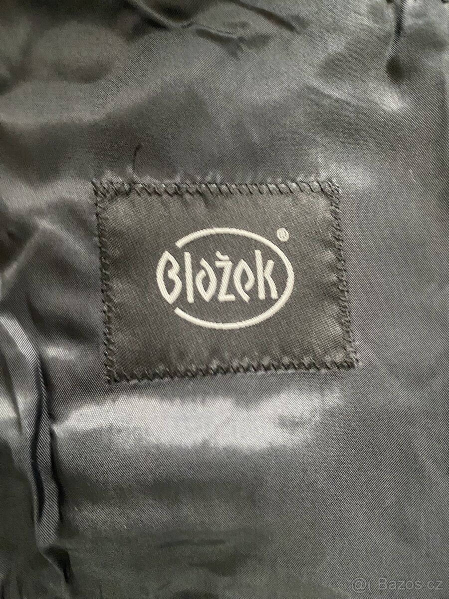 Prodám značkový pánský oblek BLAŽEK vel.106 - 3