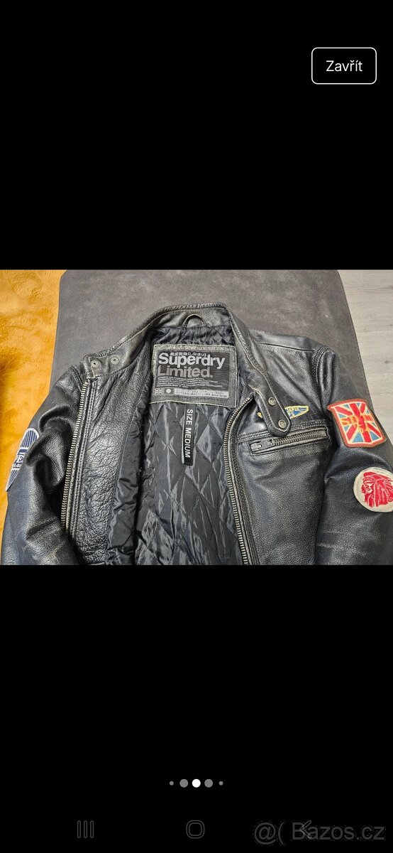 Kožená bunda limitovaná edice Superdry - 3