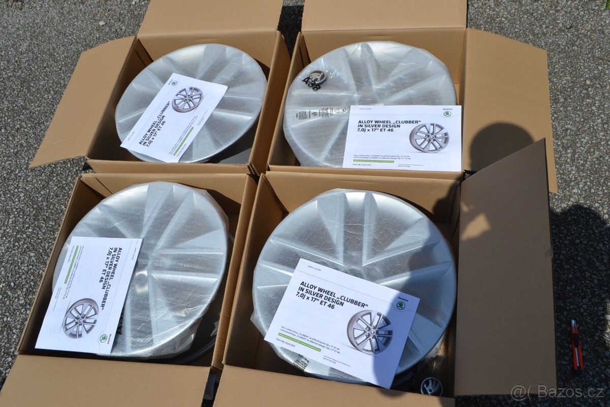 Škoda Rapid, Fabia 3, O1 RS -Nové 17 orig. alu Škoda - 3