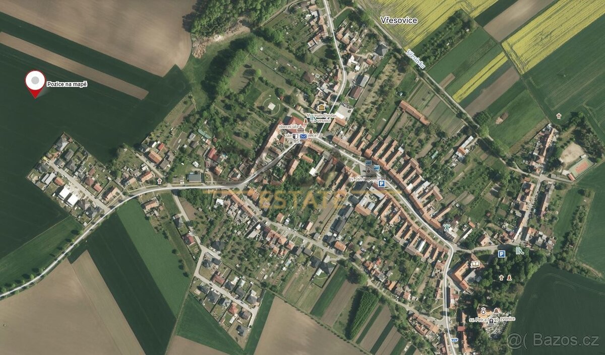 Prodej pozemku o výměře 3057 m2 v k.ú. Vřesovice u Prostějov - 3