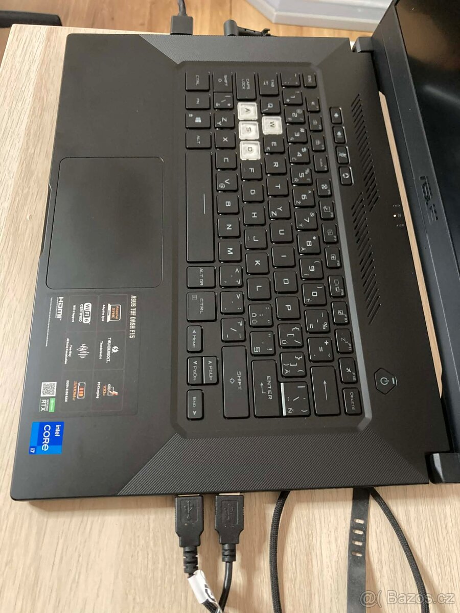 Herní notebook ASUS Tuf Dash F15 i7, RTX 3060 6GB, 16 GB RAM - 3