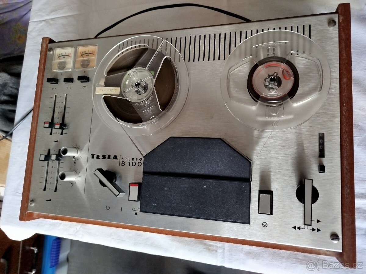 Kotoučový magnetofon Tesla B100 Stereo, na opravu - 3