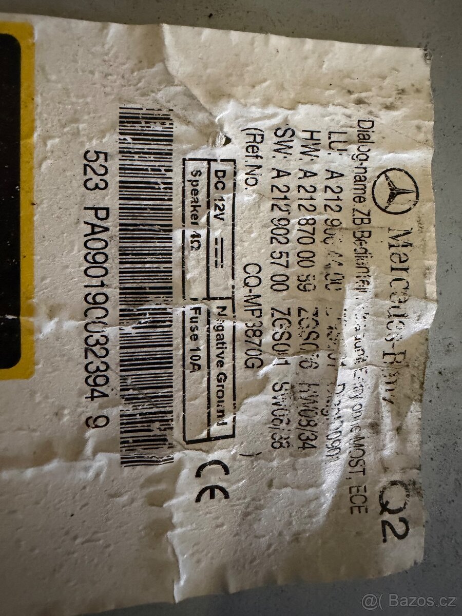 Rádio Mercedes E220 W212 - 3