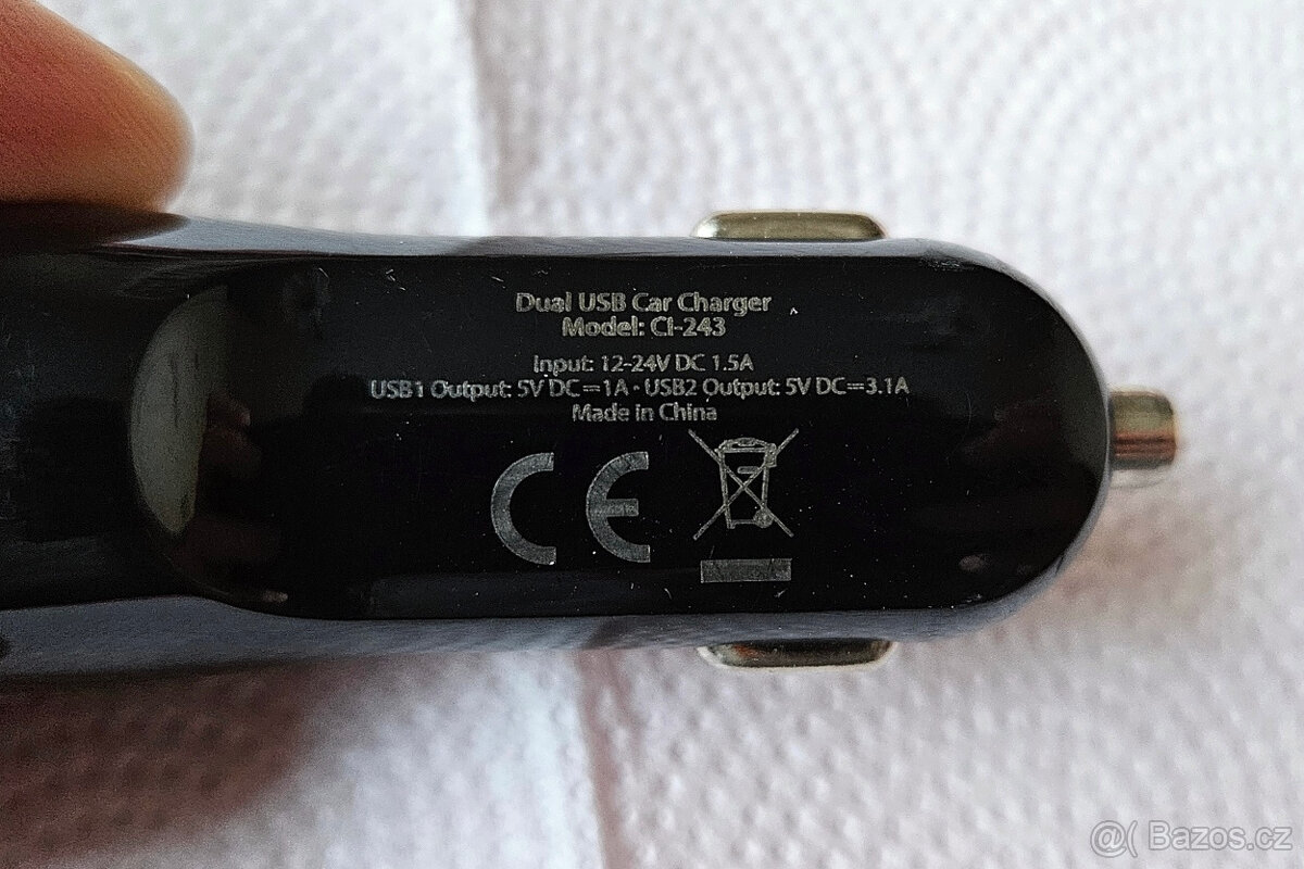 Nabíječka do auta 2x USB (3,1 A + 1 A) - 3