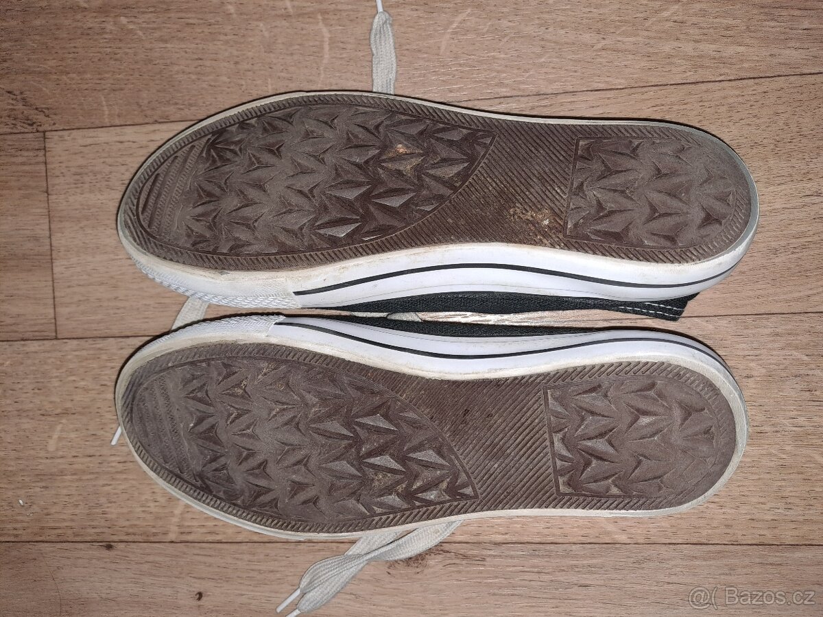 Černo-bílé tenisky vel. 37 - 3