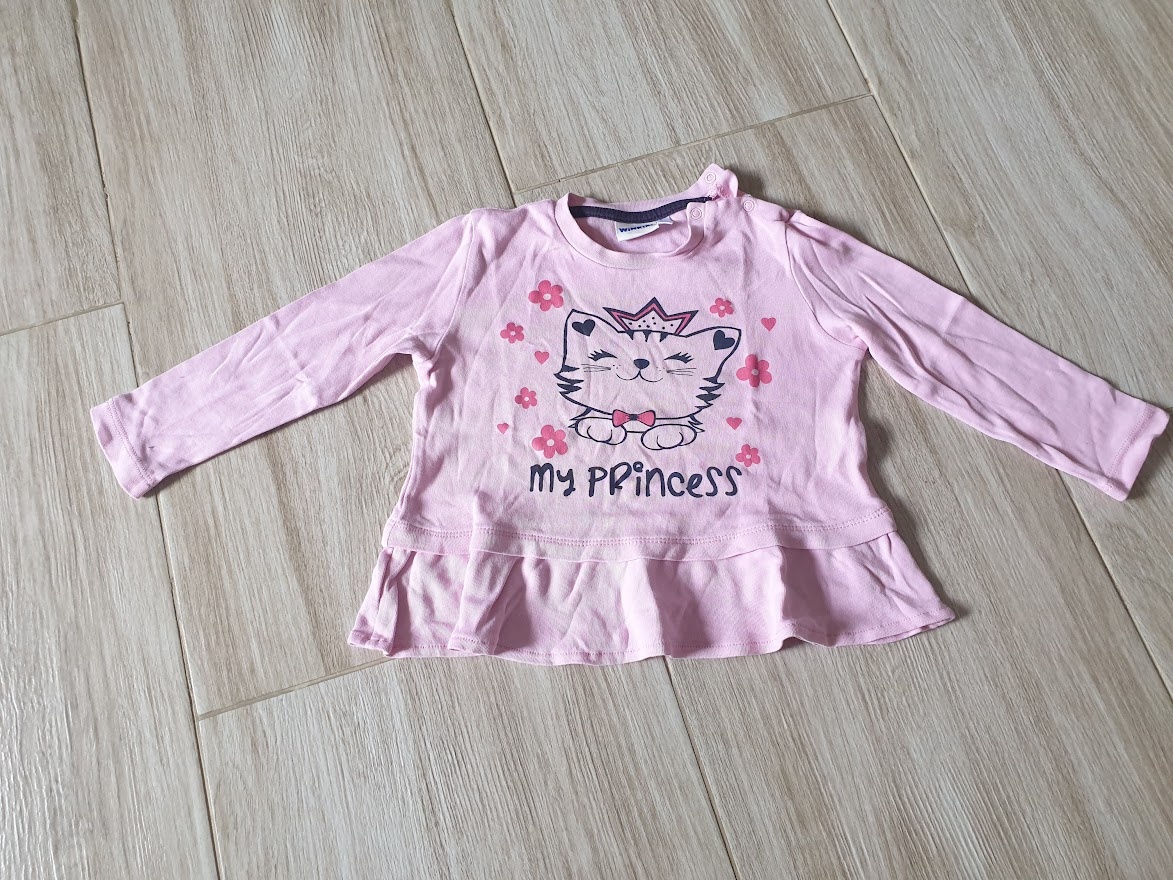 Dívčí trička s dlouhým rukávem vel.92 - 3