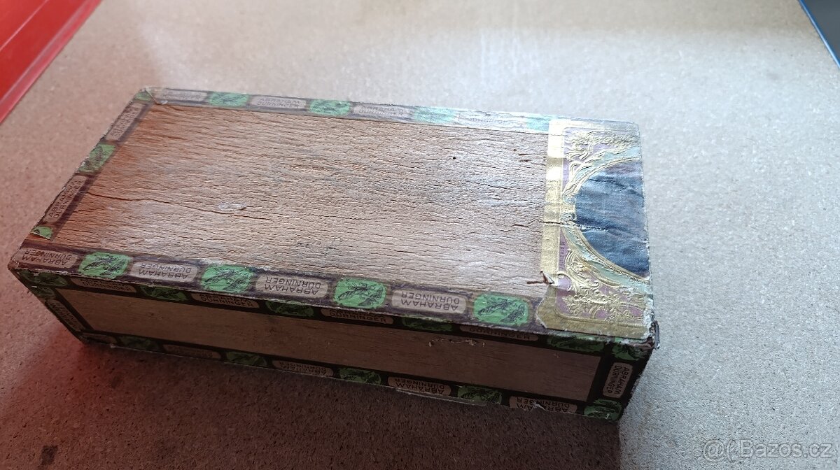 strarožitná krabička na doutníky - 3