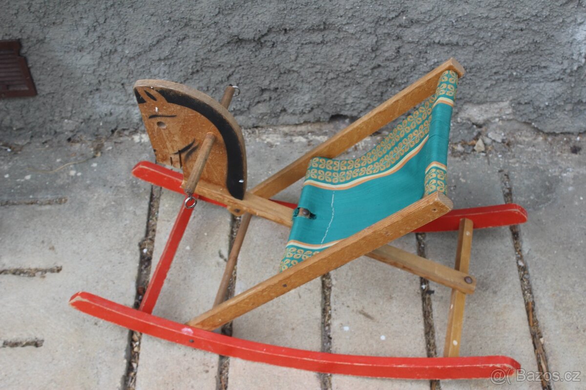 Retro houpací koník a křesílko - 3