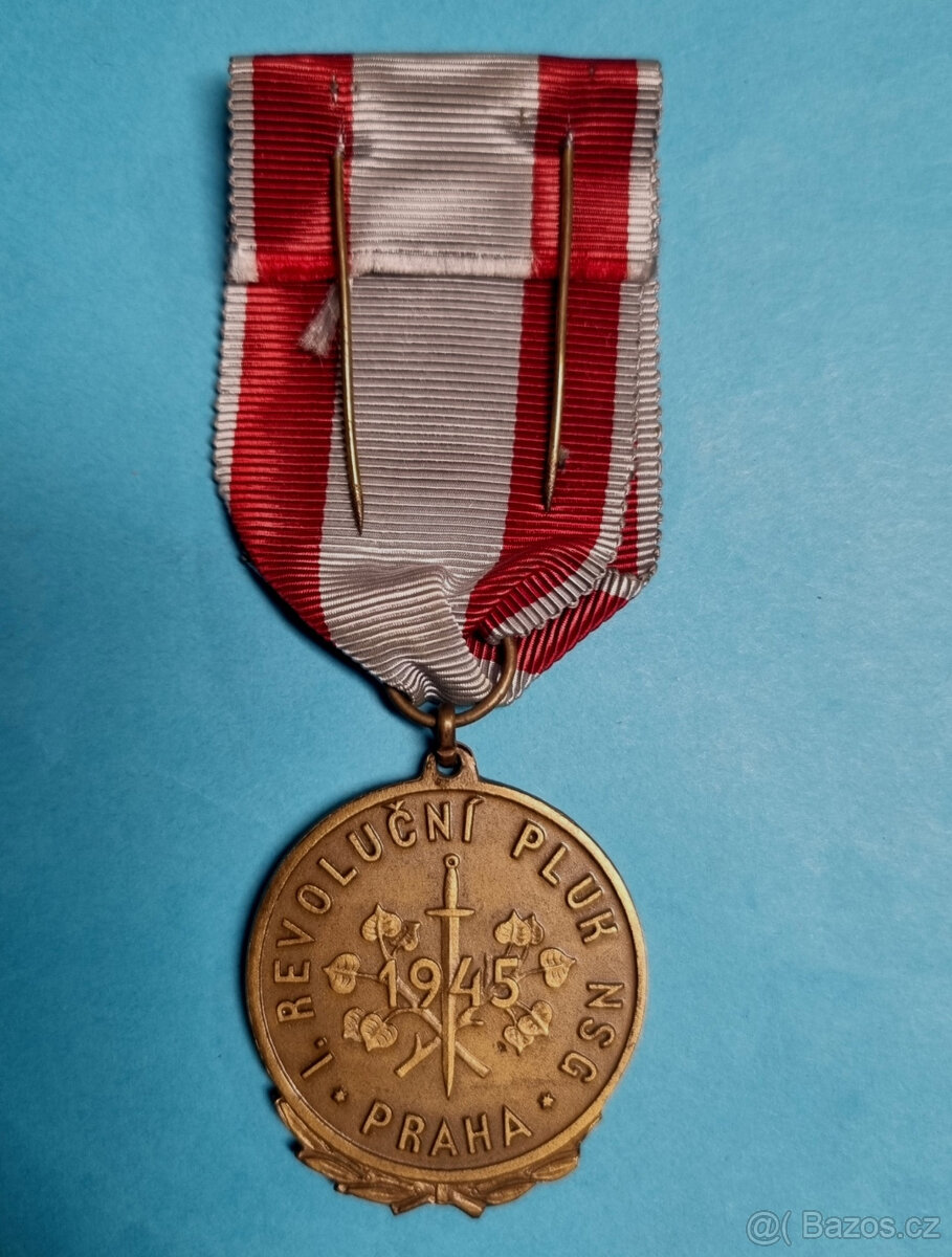 Pamětní medaile 1. revoluční pluk NSG Praha - 3