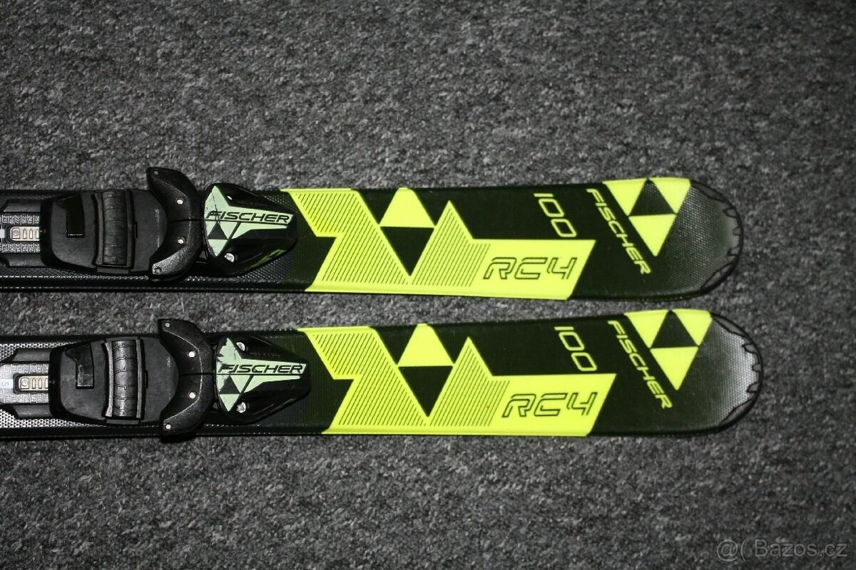 Detské lyže Fischer Rc 4 100 cm , hadí kuže - 3