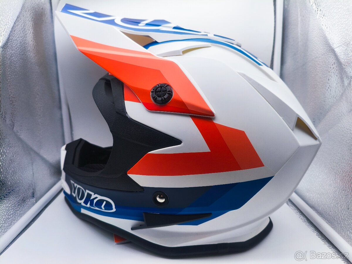 Motokrosová helma na motorku. Vel. 2XL. Nová - 3